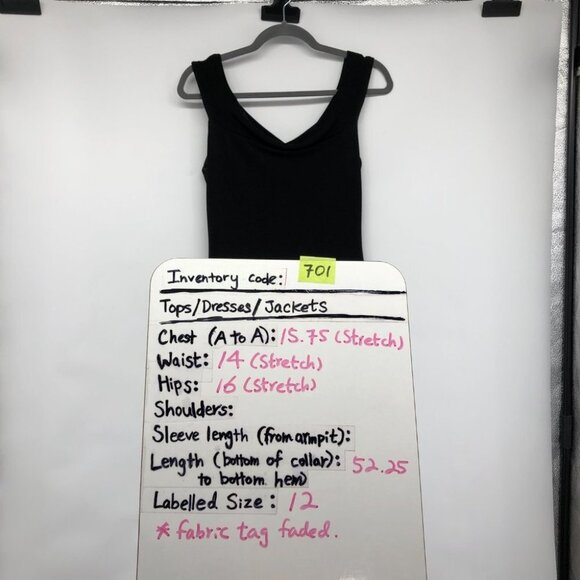 boohoo Solid Black Cowl Neck slinky full length Maxi Dress size 12 - Picture 14 of 15